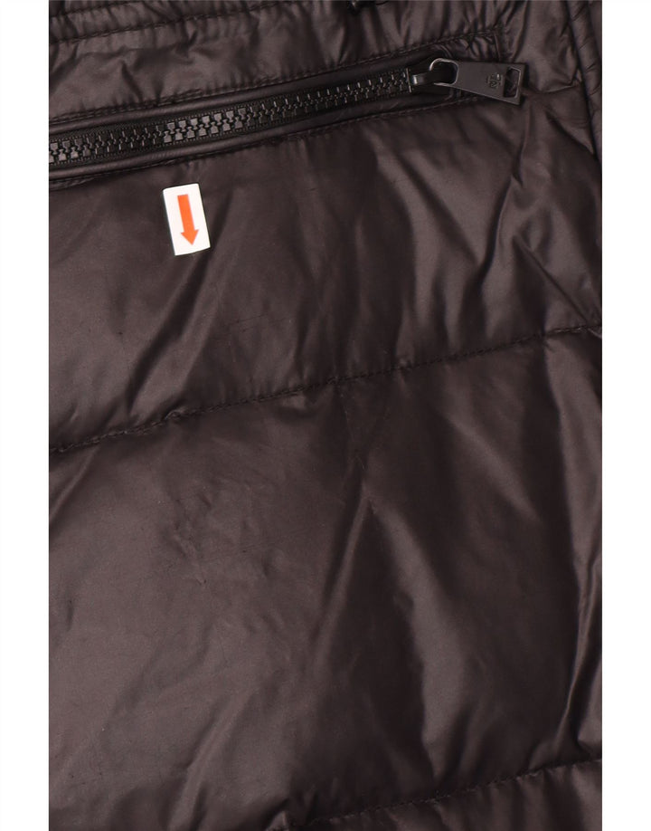 POLO RALPH LAUREN Γυναικείο παλτό με κουκούλα UK 6 XS μαύρο νάιλον χειμώνα