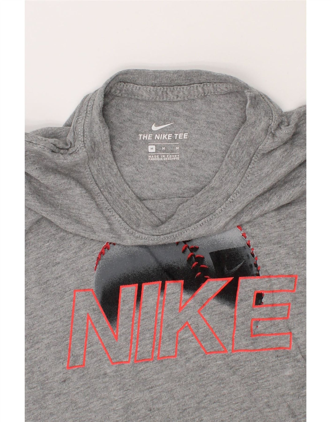 NIKE Boys Graphic T-Shirt Top 10-11 Years Medium Grey Cotton Vintage Nike and Second-Hand Nike from Messina Hembry 