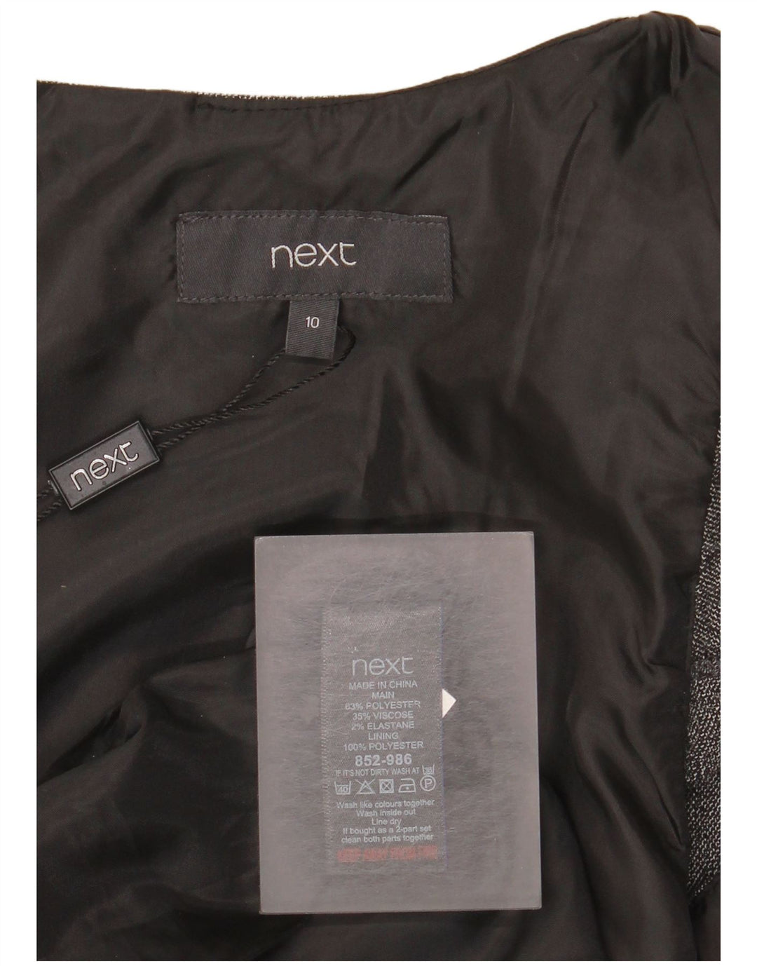 Επόμενο γυναικείο φόρεμα UK 10 Small Grey Polyester