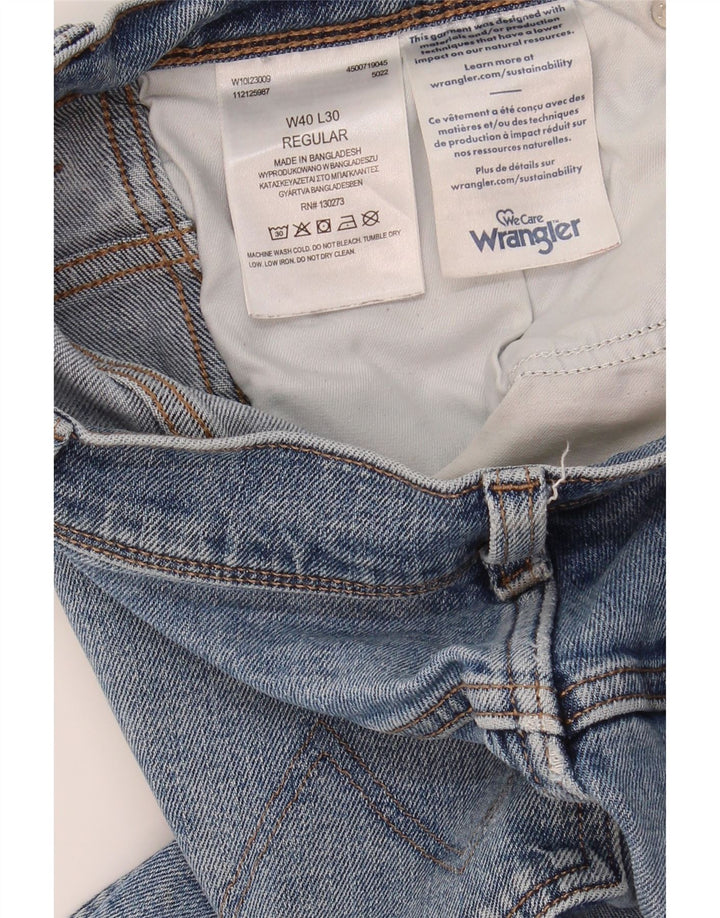 WRANGLER Mens Straight Jeans W40 L30 Blue Cotton Vintage Wrangler and Second-Hand Wrangler from Messina Hembry 