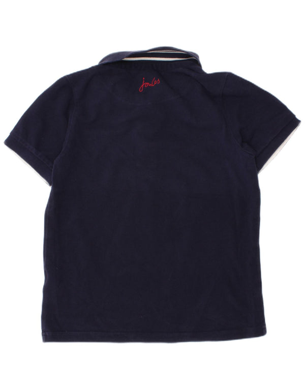 Joules Boys Polo πουκάμισο 7-8 ετών Navy Blue Cotton