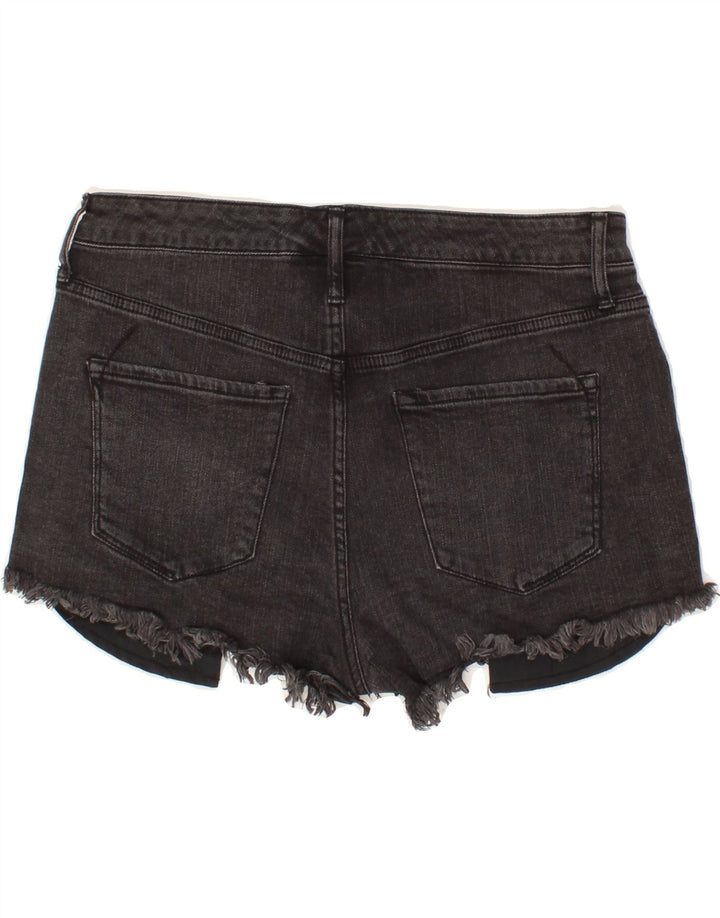 MOSSIMO Womens Stretch High Waist Denim Hot Pants US 12 Large W31  Grey Vintage Mossimo and Second-Hand Mossimo from Messina Hembry 
