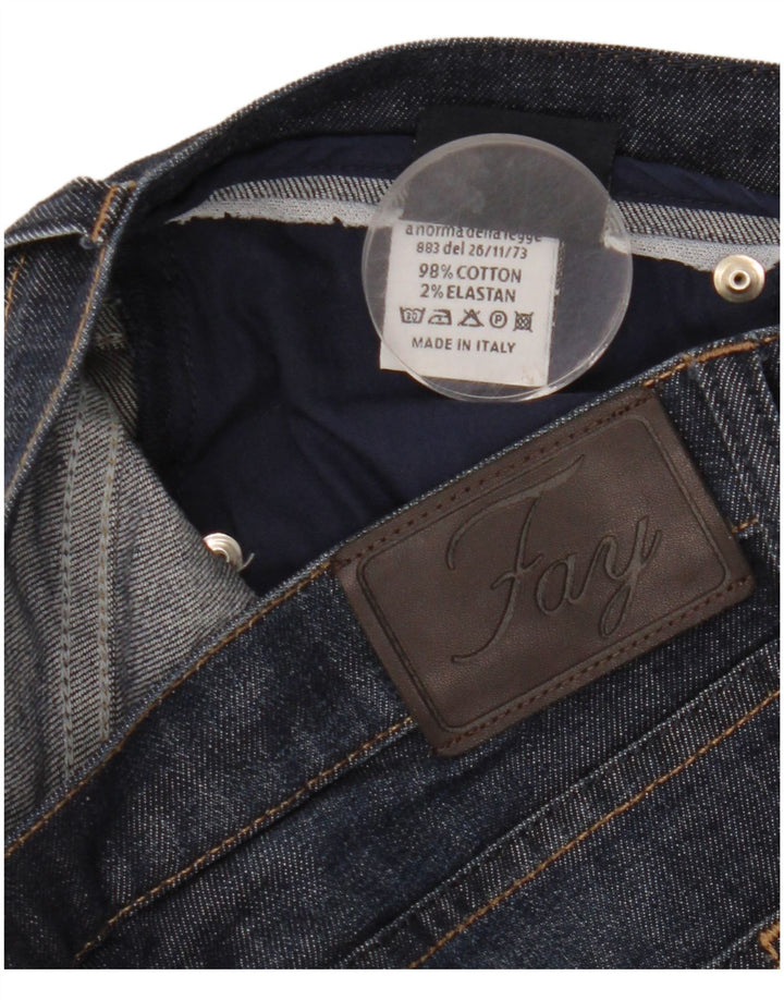 Γυναικείο ίσιο τζιν Fay W32 L28 Navy Blue Cotton