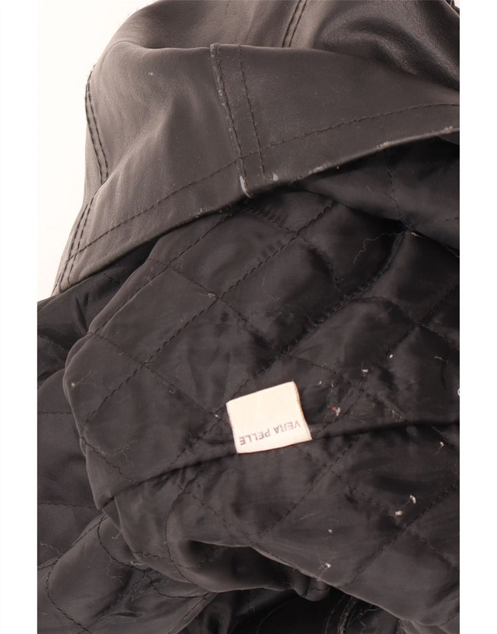 Γυναικείο Δερμάτινο Μπουφάν Bayside UK 10 Small Black