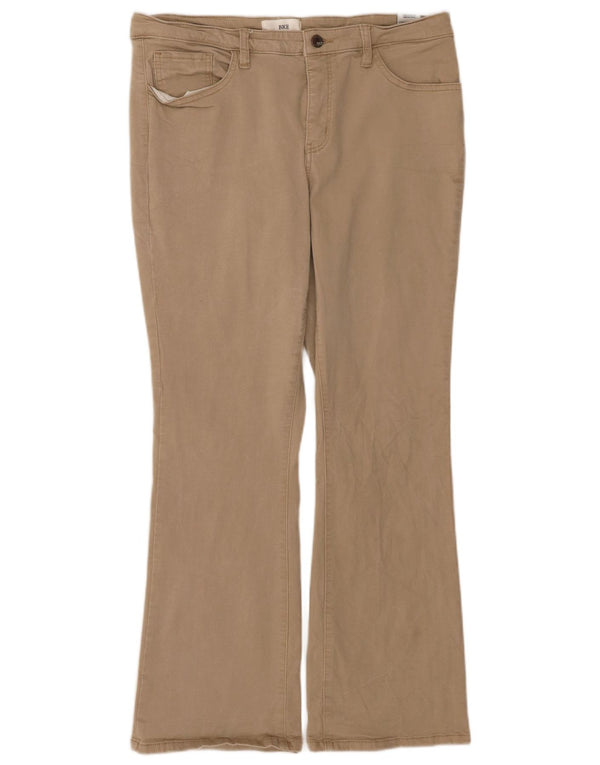 BKE Γυναικείο Bootcut Casual Παντελόνι W33 L31 Μπεζ βαμβακερό