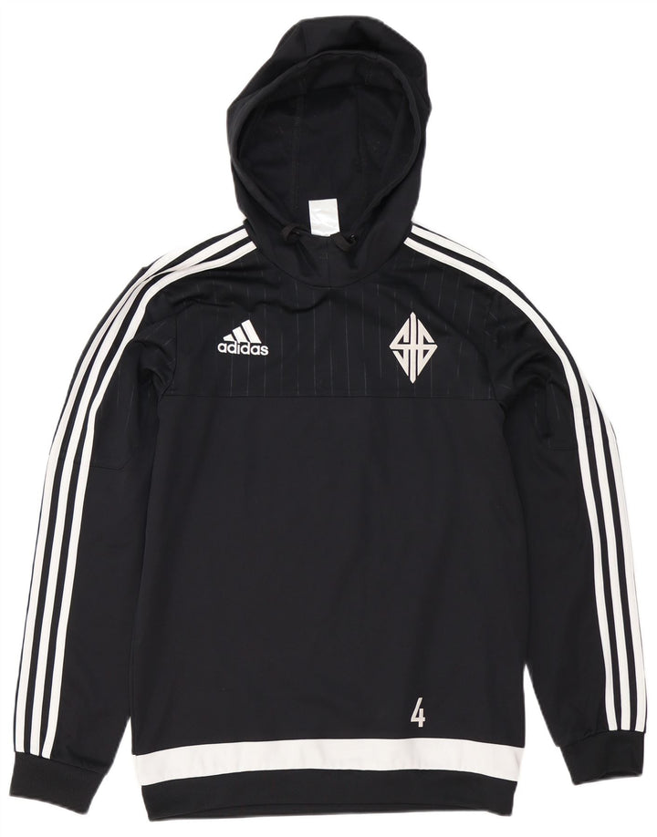 Ανδρικά γραφικά κουκούλα Adidas Small Black Colourblock Polyester