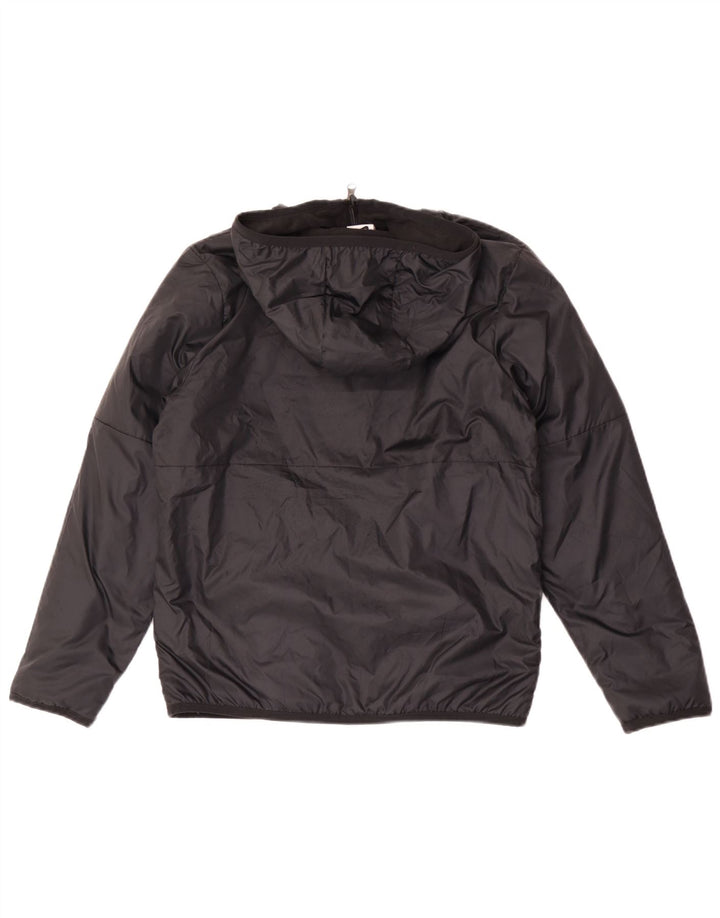 Μπουφάν Nike Boys με κουκούλα Windbreaker 12-13 ετών Μεσαίο μαύρο πολυεστέρα