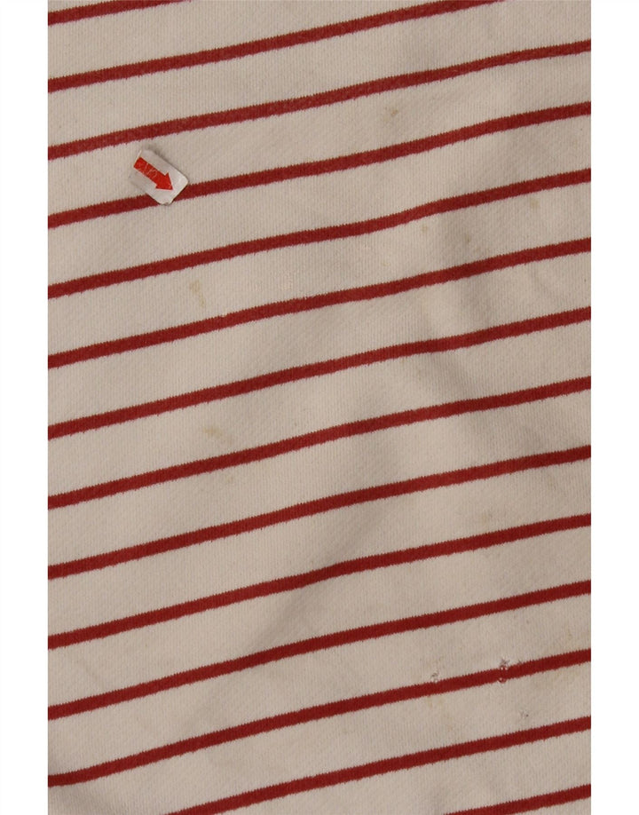 FAT FACE Γυναικείο τοπ μακρυμάνικο UK 8 Small Off White ριγέ βαμβακερό