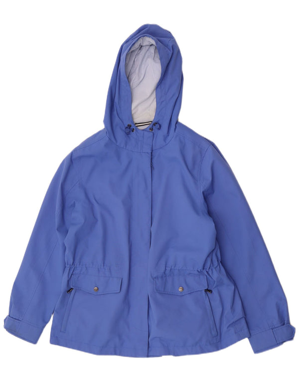Crew Clothing Γυναικείο μπουφάν βροχής UK 16 Large Blue Polyester