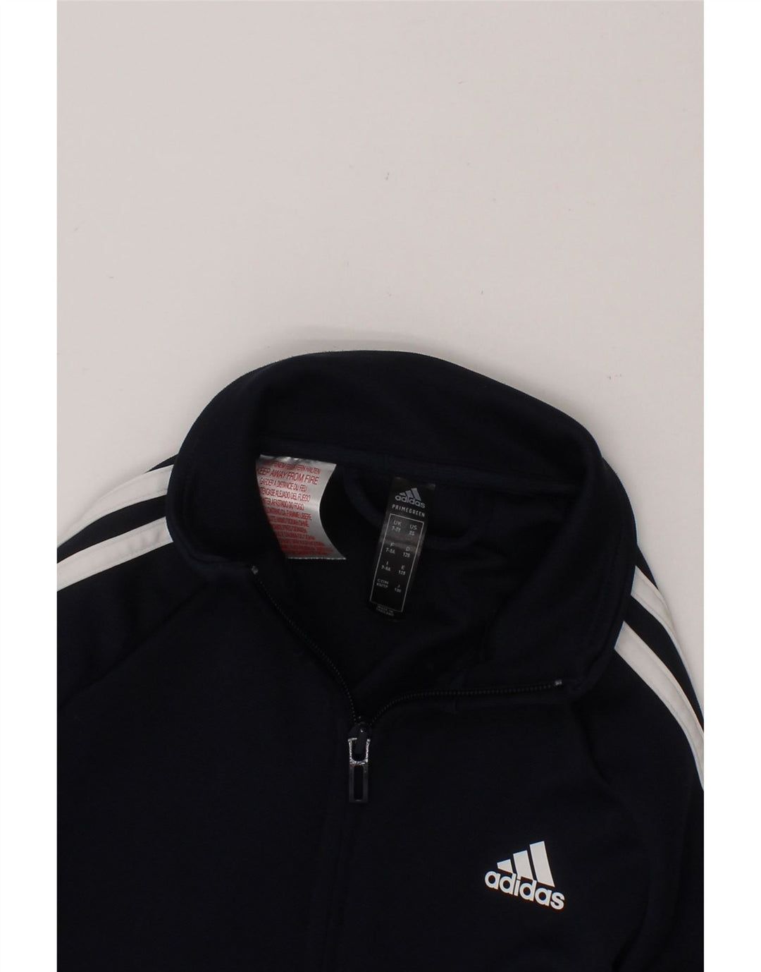 ADIDAS Boys Aeroready Tracksuit Top Jacket 7-8 Years Navy Blue Polyester Vintage Adidas and Second-Hand Adidas from Messina Hembry 