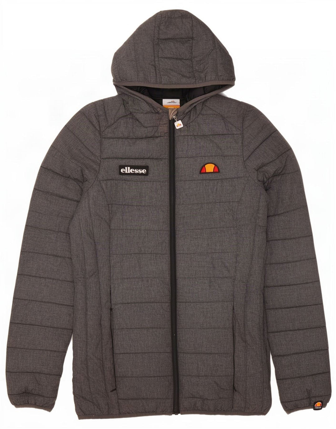 Ellesse Γυναικείο μπουφάν με κουκούλα με επένδυση UK 8 Small Grey Polyester