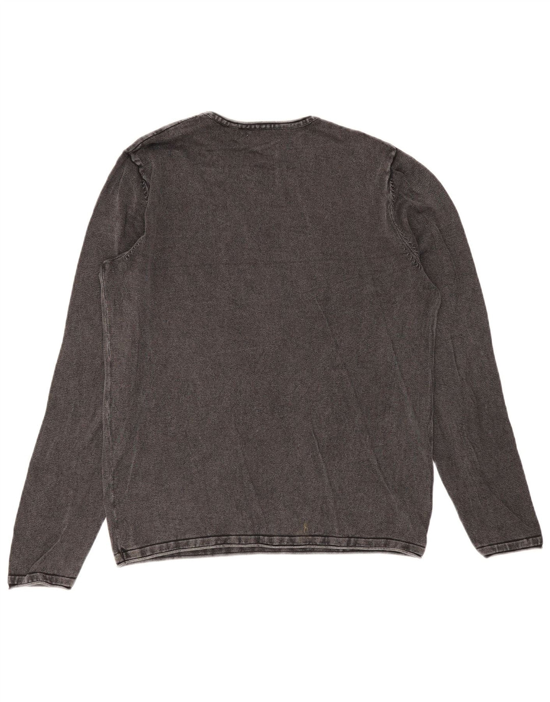 Ανδρικό μπλουζάκι Jack & Jones με μακρυμάνικο μεσαίο γκρι βαμβακερό