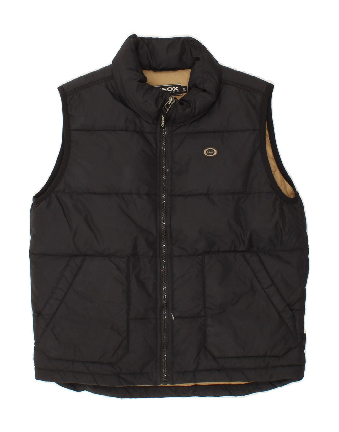 GEOX Boys Respira Padded Gilet 7-8 Years Black Vintage Geox and Second-Hand Geox from Messina Hembry 