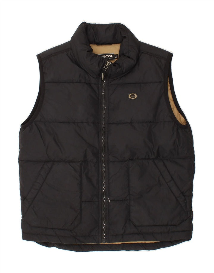 GEOX Boys Respira Padded Gilet 7-8 Years Black Vintage Geox and Second-Hand Geox from Messina Hembry 