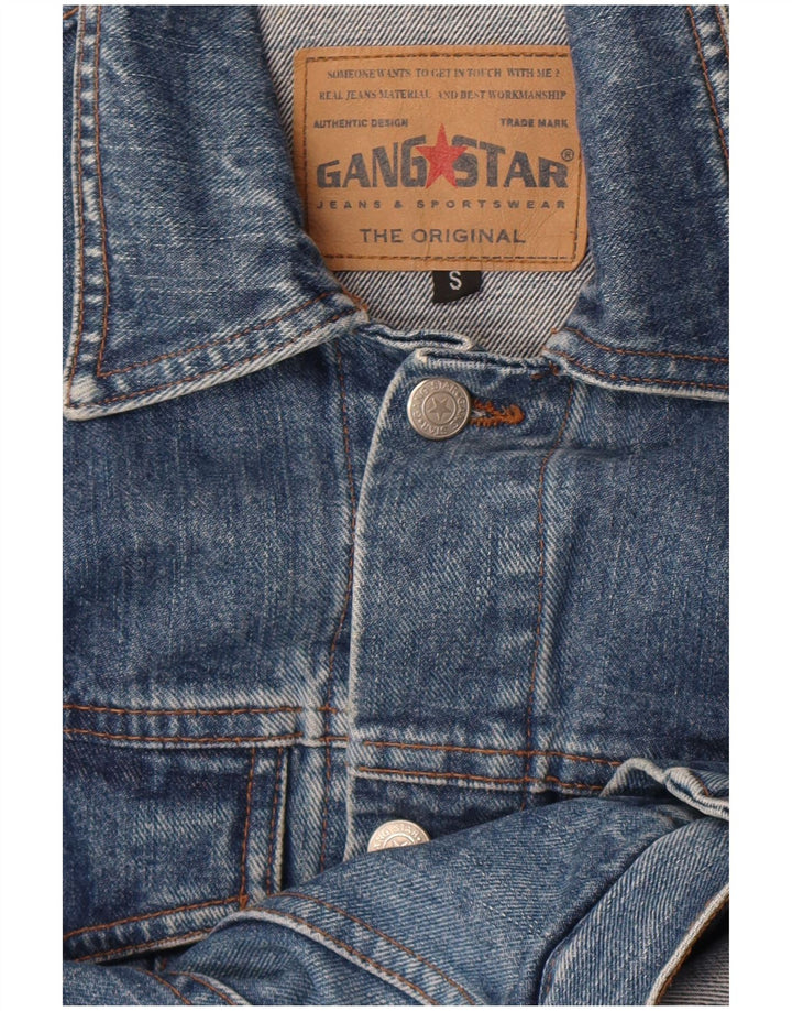 Vintage γυναικείο τζιν μπουφάν UK 10 Small Blue