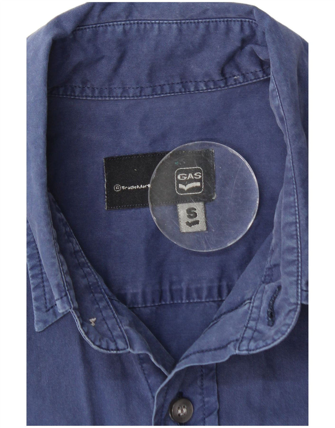 Ανδρικό πουκάμισο Gas Μικρό Βαμβακερό Navy Blue