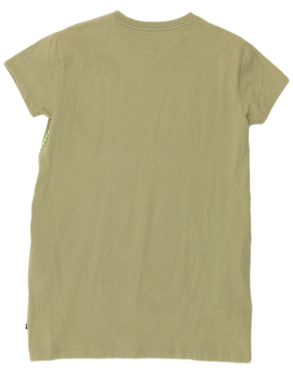 Converse Γυναικείο T-Shirt Φόρεμα UK 14 Medium Khaki Βαμβακερό