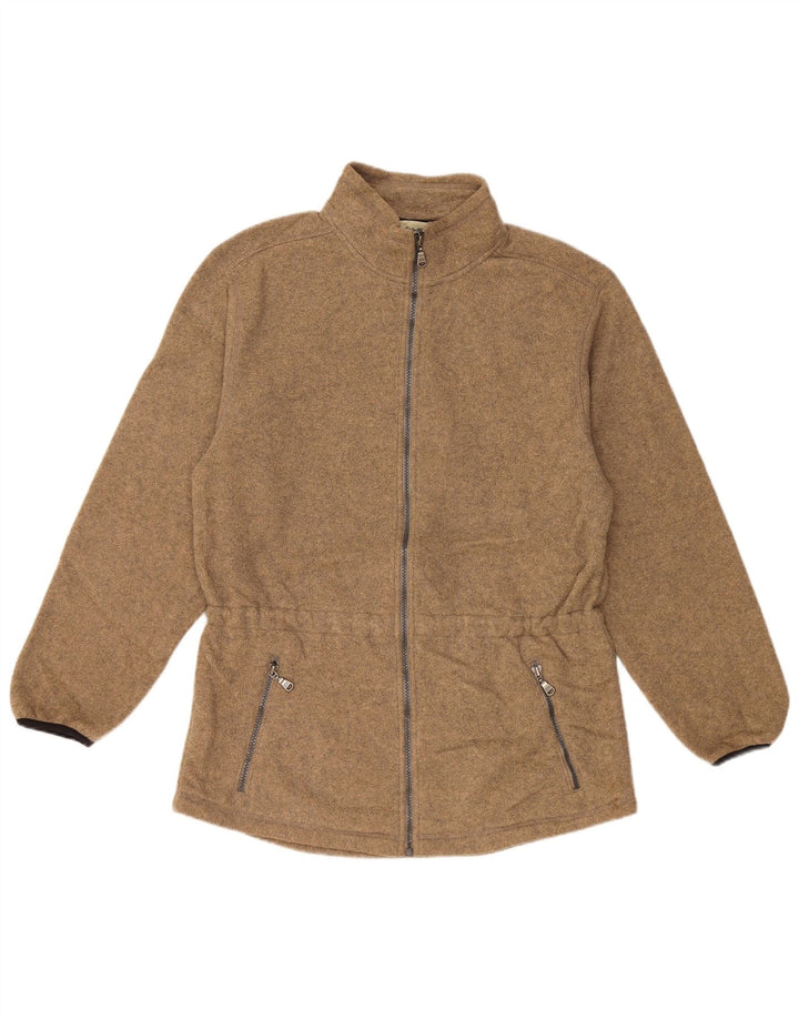 EDDIE BAUER Γυναικείο Fleece Jacket UK 14 Μεσαίο καφέ Πολυεστέρας