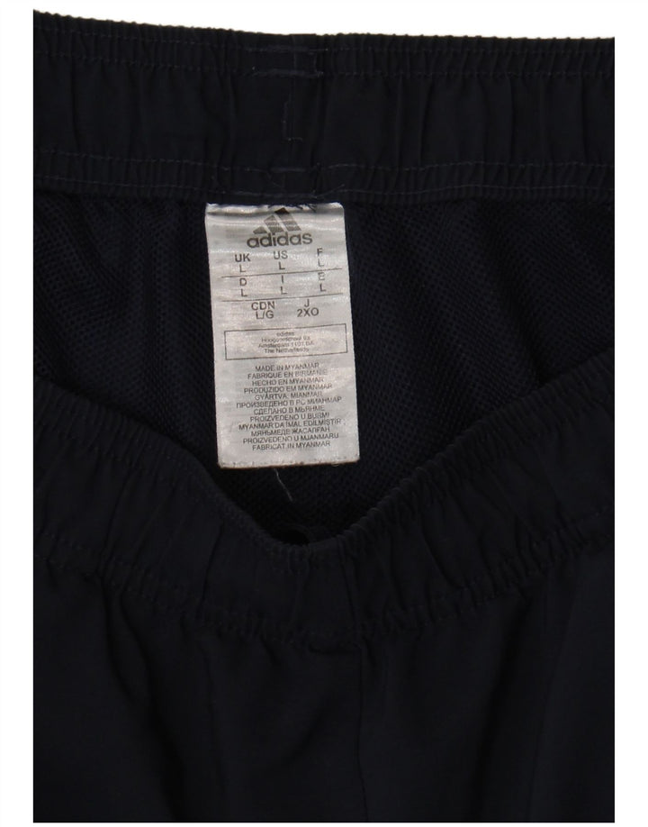 Ανδρικό αθλητικό σορτς Adidas μεγάλο μπλε ναυτικό πολυεστέρα