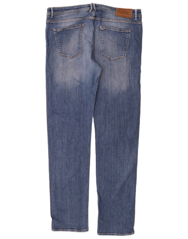 Massimo Dutti Mens Casual Fit Straight Jeans EU 46 XL W36 L34 Blue