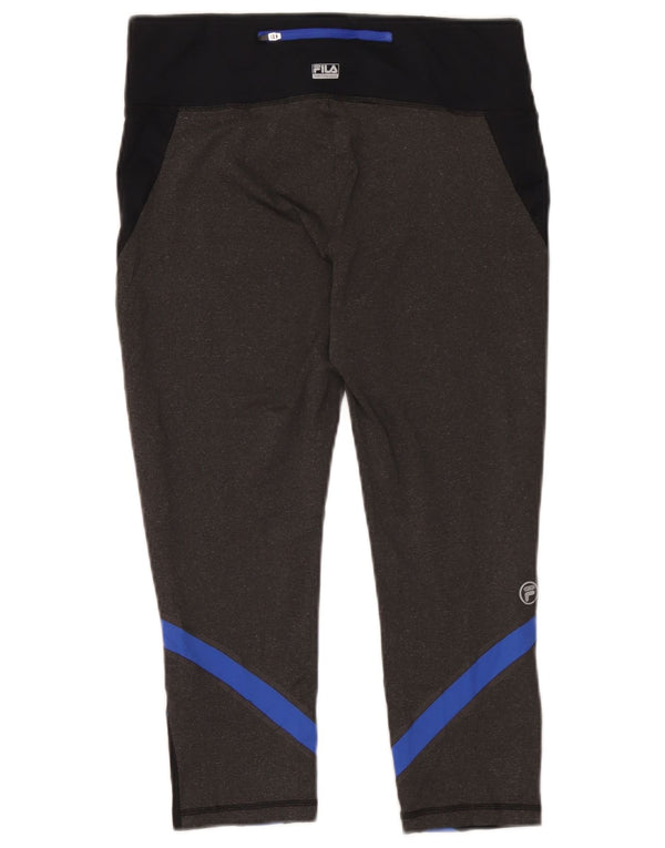 Fila Γυναικεία κολάν Capri UK 14 Medium Black Colourblock Polyester