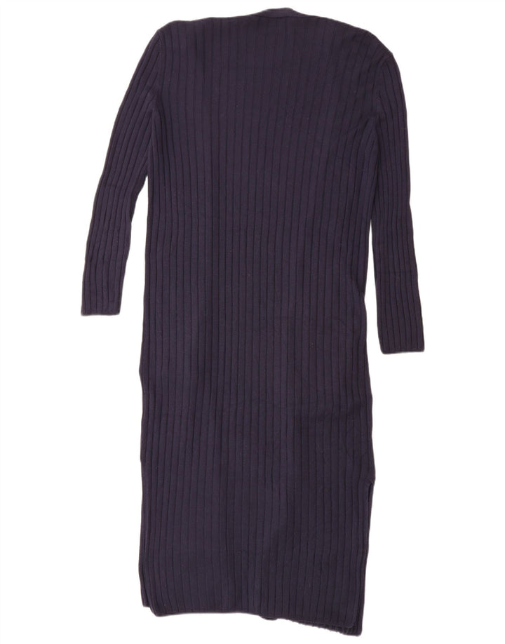 Marks & Spencer Γυναικείο πουλόβερ Longline Cardigan UK 10 Small Navy Blue