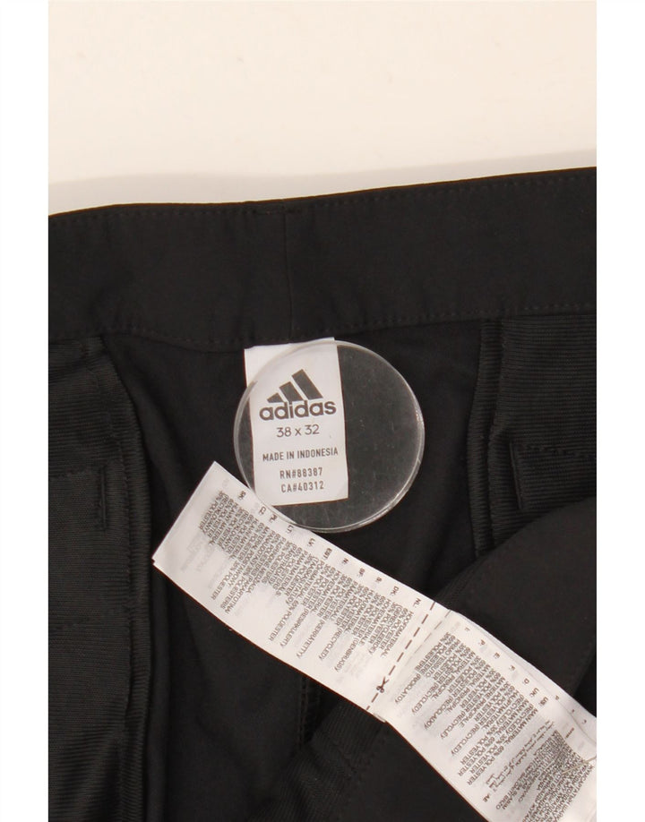 Ανδρικό παντελόνι Chino Adidas Slim W38 L32 Μαύρο πολυεστέρα