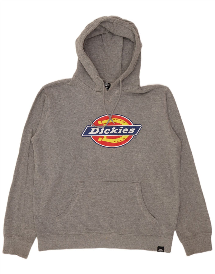 DICKIES Ανδρικό γραφικό μπλουζάκι με κουκούλα, μεγάλο γκρι βαμβακερό