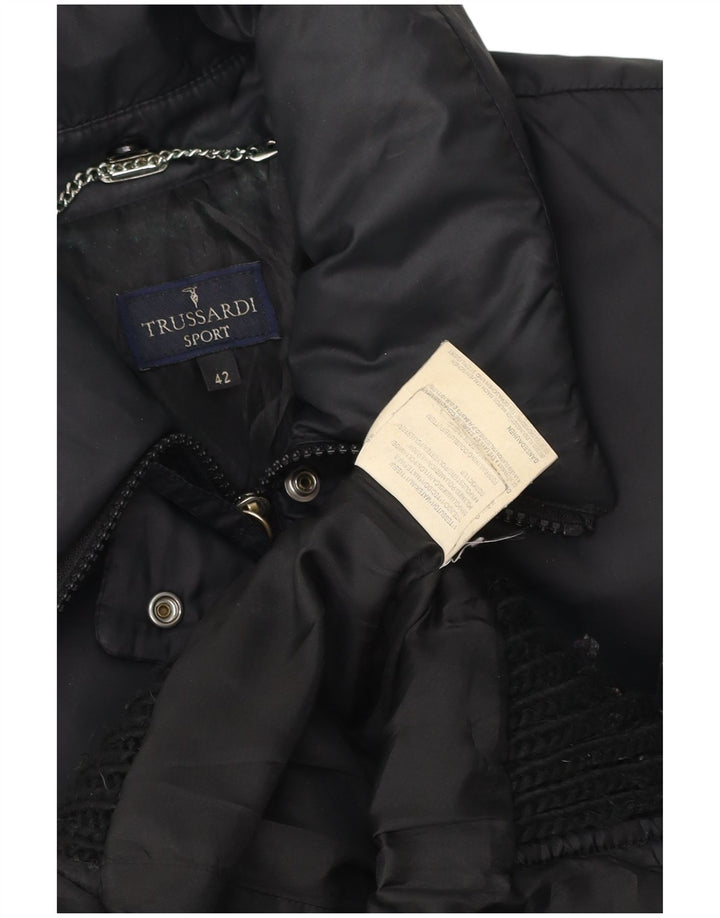 Trussardi Γυναικείο μπουφάν με επένδυση IT 42 Medium Black Polyamide
