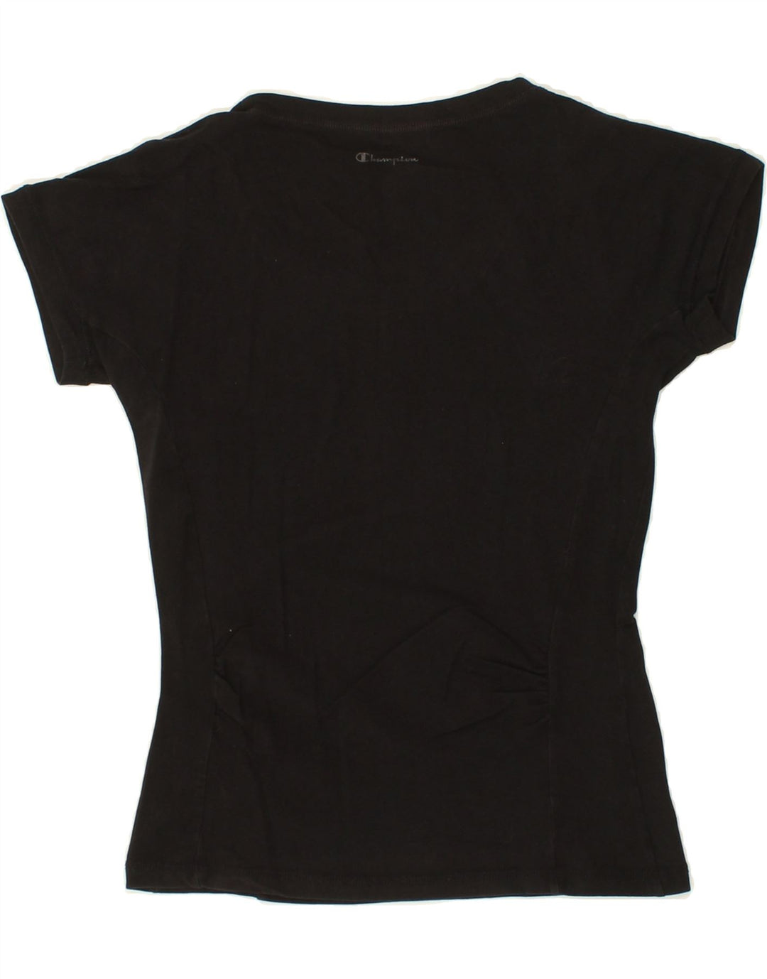 CHAMPION Womens T-Shirt Top UK 12 Medium Black Vintage Champion and Second-Hand Champion from Messina Hembry 