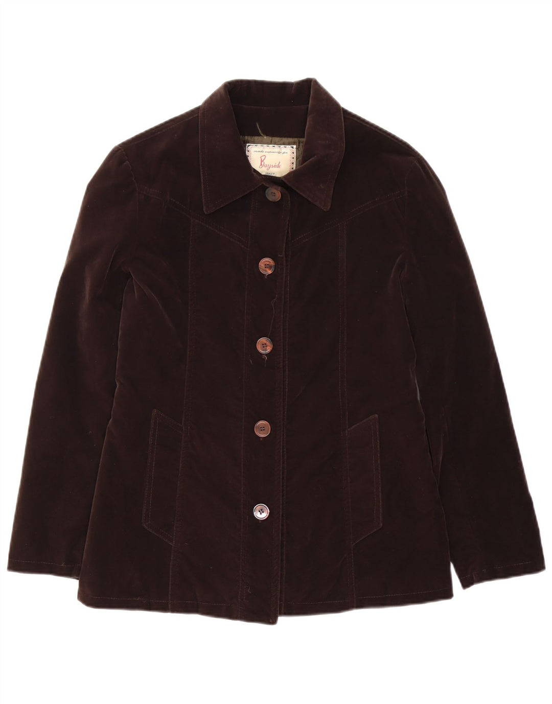 Γυναικείο μπουφάν μπουφάν Bayside UK 10 Small Brown Polyvinyl