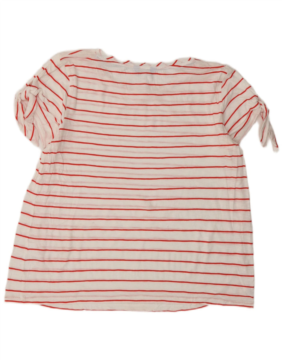 JOULES Γυναικείο T-Shirt Top UK 16 μεγάλο λευκό ριγέ βαμβακερό