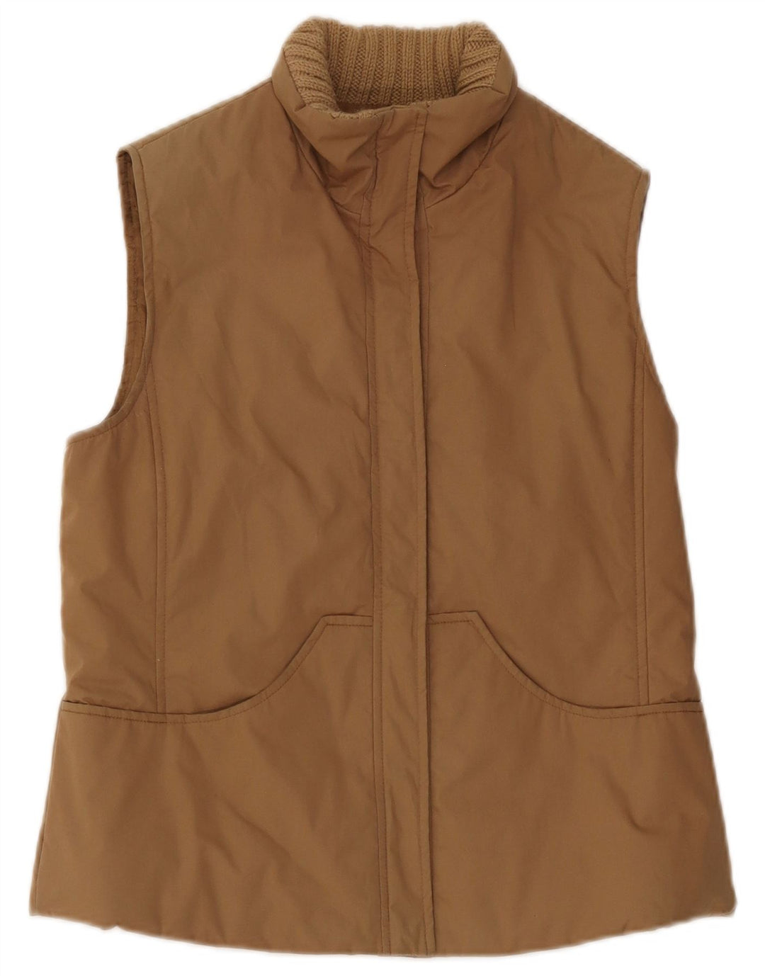Max & Co. Γυναικεία υπερμεγέθη padded Gilet UK 10 Small Beige Cotton