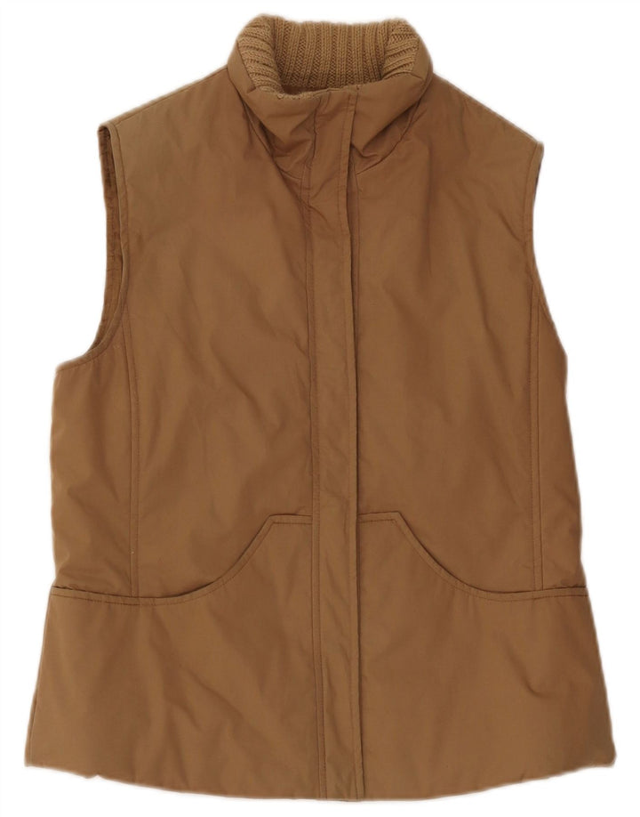 Max & Co. Γυναικεία υπερμεγέθη padded Gilet UK 10 Small Beige Cotton