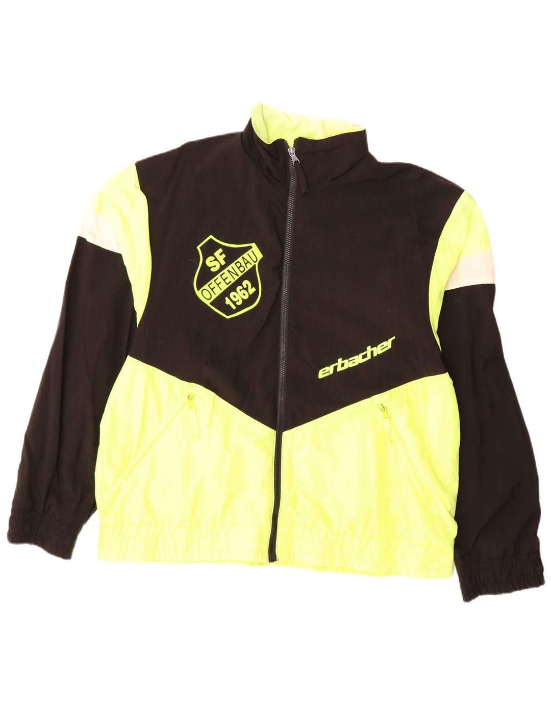 Ανδρικό γραφικό μπουφάν βροχής ERBACHER UK 40 μεγάλο μαύρο χρώμα πολυαμίδιο