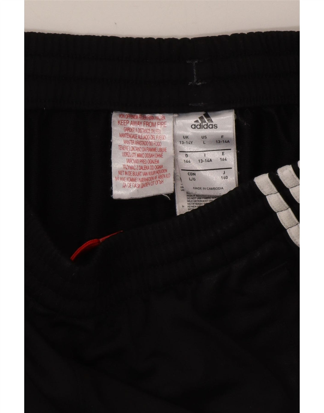 ADIDAS για αγόρια αθλητικά παντελόνια Joggers 13-14 ετών μαύρο πολυεστέρα