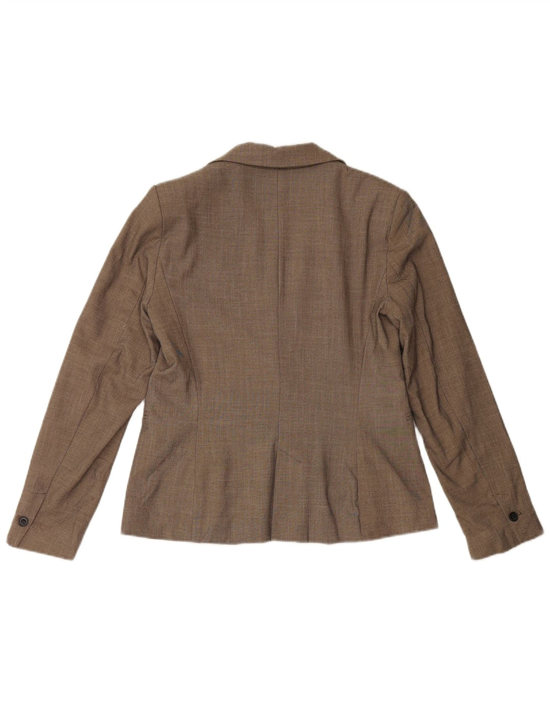 ZARA Γυναικείο Μπουφάν 1 Κουμπί Μπλέιζερ EU 38 Μικρός Καφέ Πολυεστέρας
