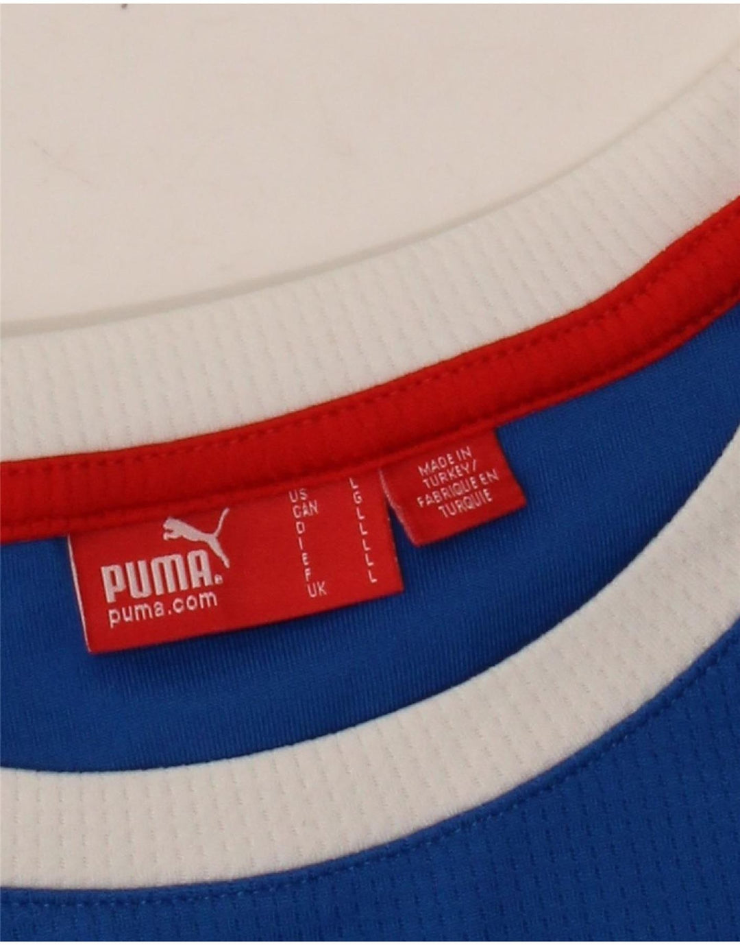 Γραφικό T-Shirt Puma Mens Italia Top Large Blue Colourblock