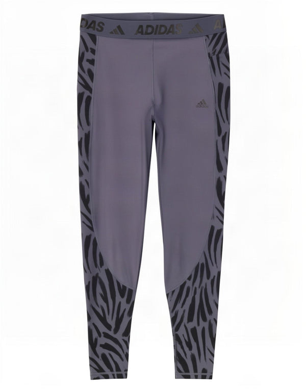 Γυναικεία γραφικά κολάν Adidas Tech Fit UK 20/22 XL Navy Blue Animal Print