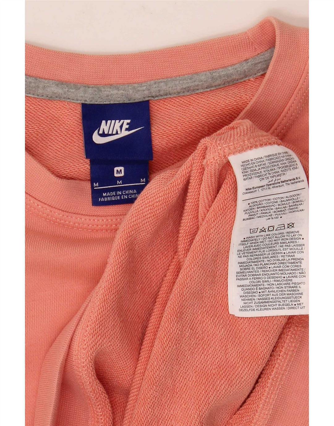 Ανδρικό φούτερ Nike, μεσαίο ροζ βαμβακερό