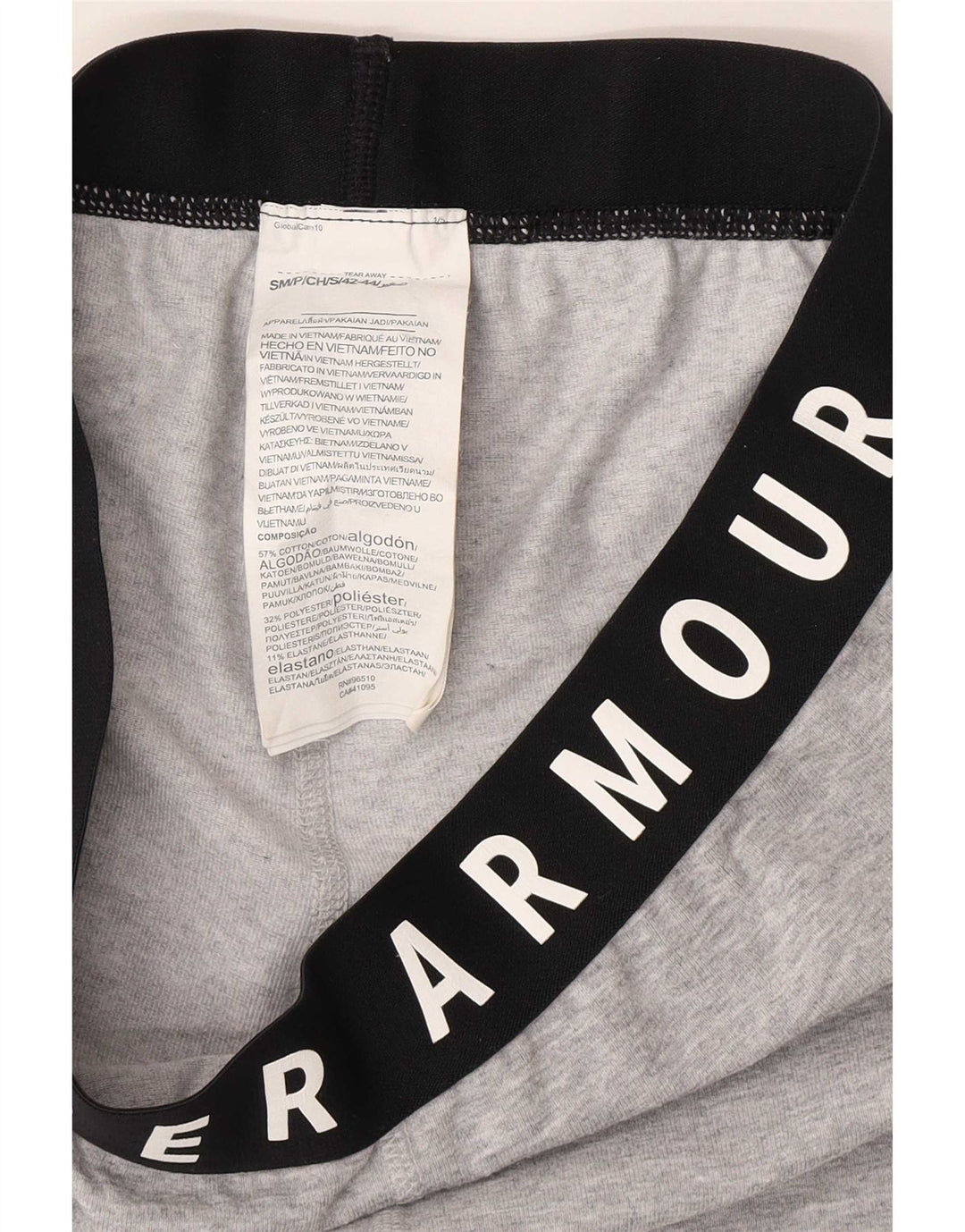 Under Armour Γυναικεία γραφικά κολάν Κάπρι UK 8 Small Grey Colourblock