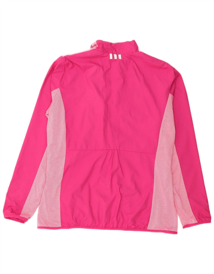Γυναικεία φόρμα ADIDAS Top Jacket UK 18 XL Pink Colourblock Polyester