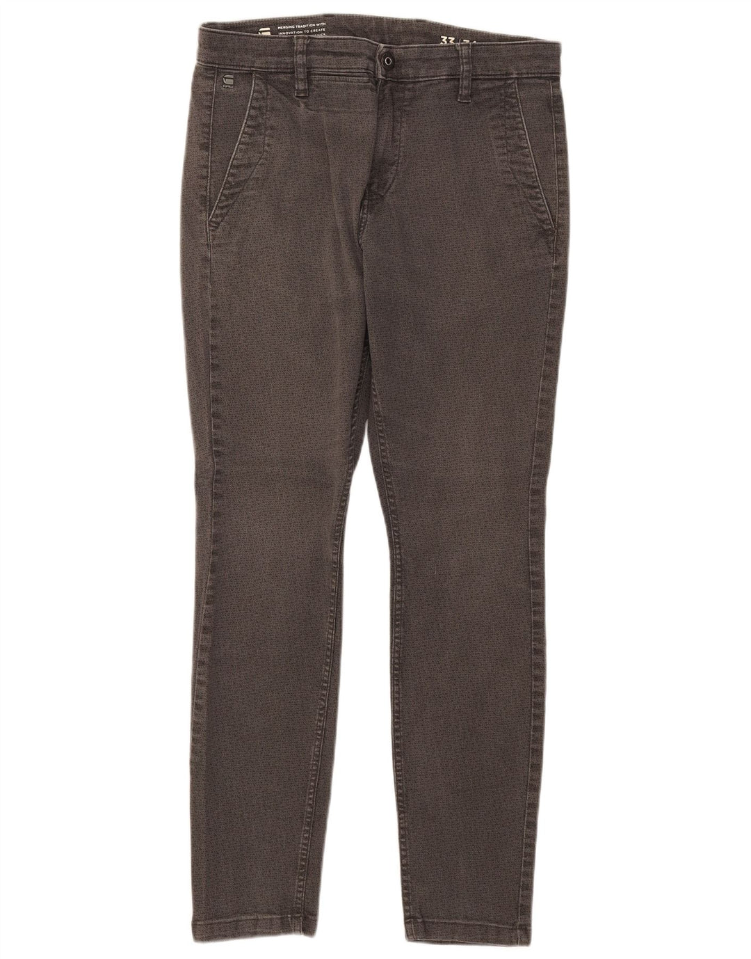 Ανδρικό Slim Jeans G-Star W33 L30 Γκρι γεωμετρικό βαμβάκι