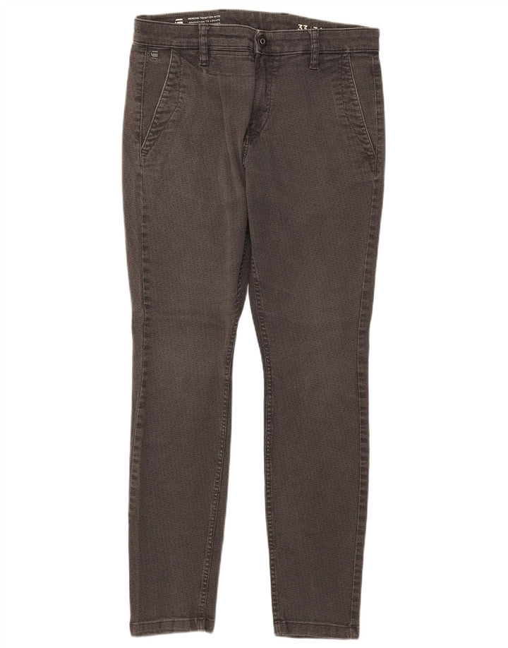 Ανδρικό Slim Jeans G-Star W33 L30 Γκρι γεωμετρικό βαμβάκι