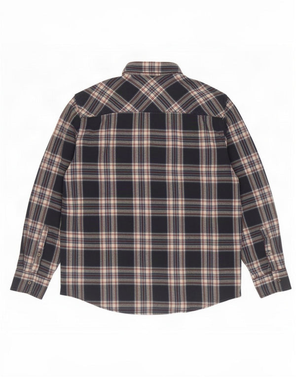 Ανδρικό φανελένιο πουκάμισο Mistral 2XL Navy Blue Check Cotton