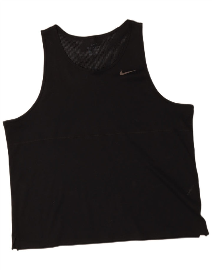 Ανδρικό γιλέκο Nike Dri Fit Top 2XL μαύρο πολυεστέρα