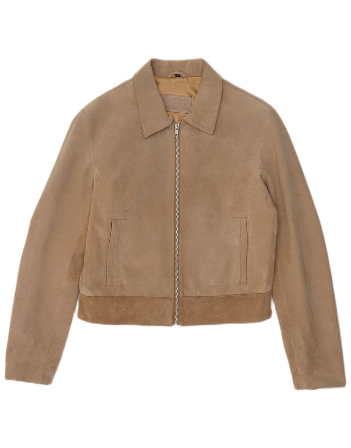 Σε Extenso Γυναικείο Σουέντ Μπουφάν UK 18 XL Beige Leather