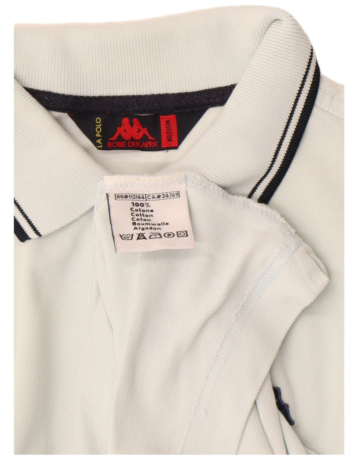 Ανδρικό μπλουζάκι πόλο Kappa, μεσαίο μπλε βαμβακερό