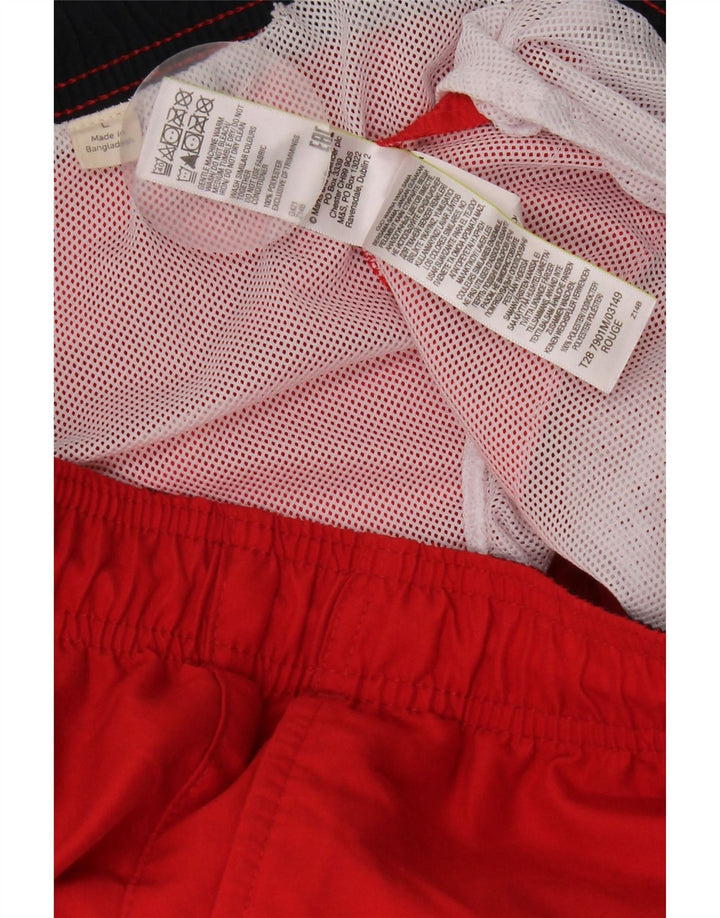 Ανδρικό σορτς κολύμβησης Marks & Spencer μεγάλο κόκκινο πολυεστέρα