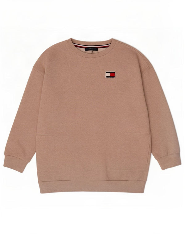 Tommy Hilfiger Γυναικεία Φούτερ Jumper UK 18 XL Beige Cotton